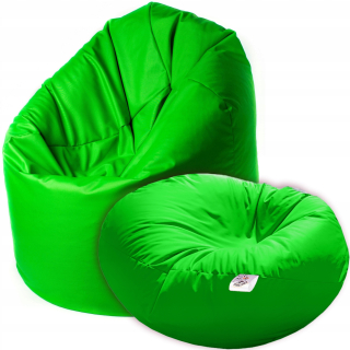 Pouffe King of Chillout, odtiene zelenej
